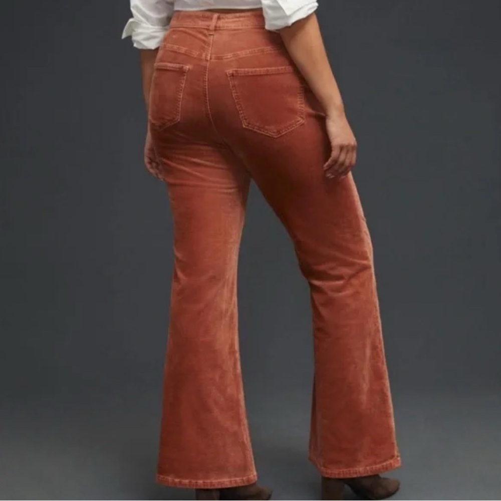 Pilcro Rust Flare Corduroy Pants